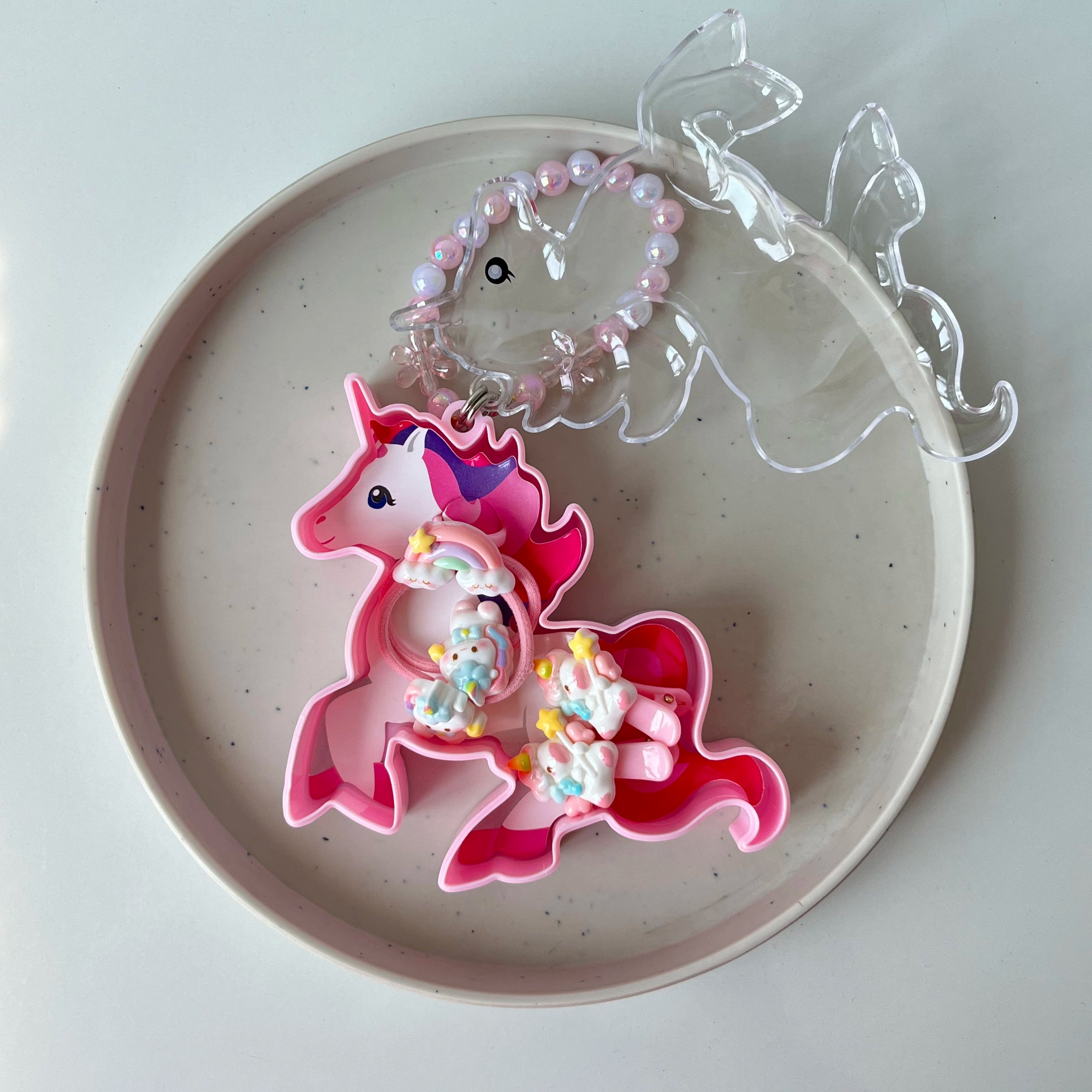 Unicorn Hair Accessories Kit – Pink